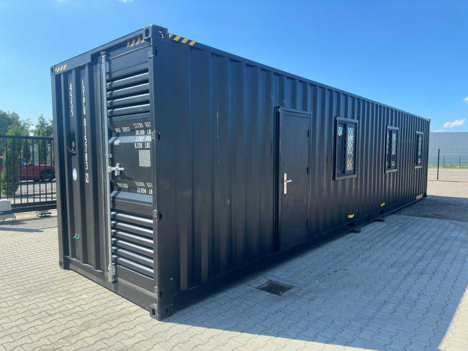ID: 004 -NEW 2025 Rhino-Cross-Containers 40ft / 1 Door & 3 Windows Black